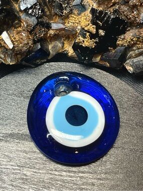 🌑Evil Eye Nazar Protection Lampwork Glass Pendant 🌑